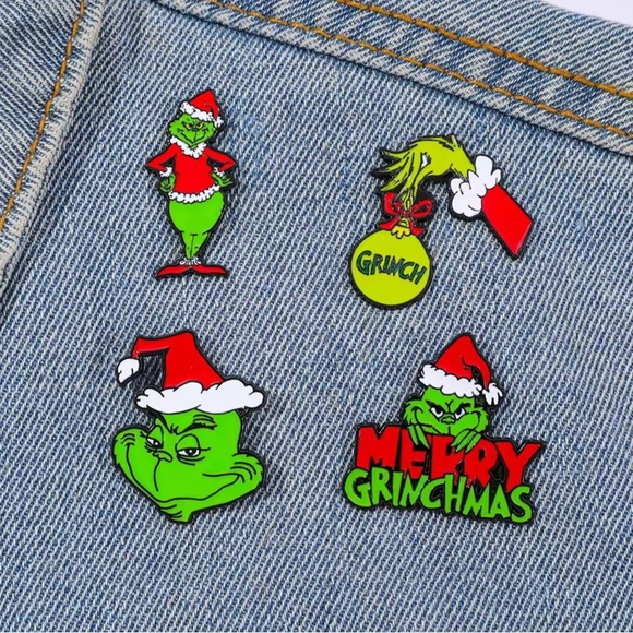 Grinch Christmas Pins Set - Picture 2 of 4
